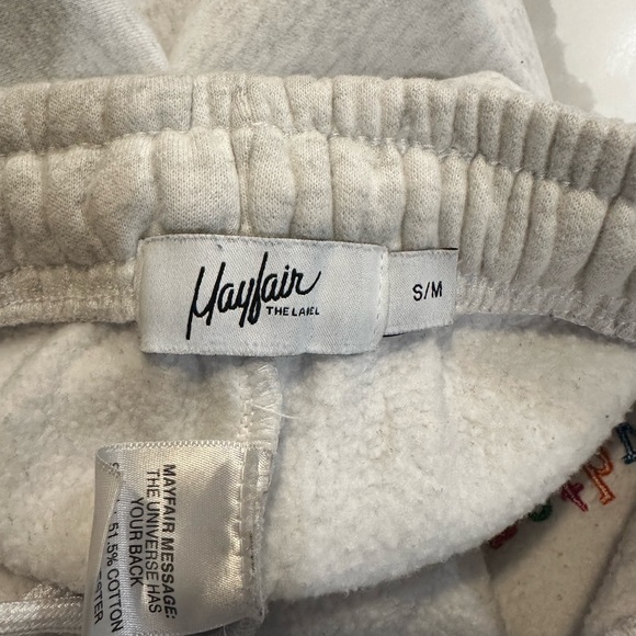 The Mayfair Group Empathy Always Embroidered Sweatpants-Size Small/Medium - Picture 6 of 7